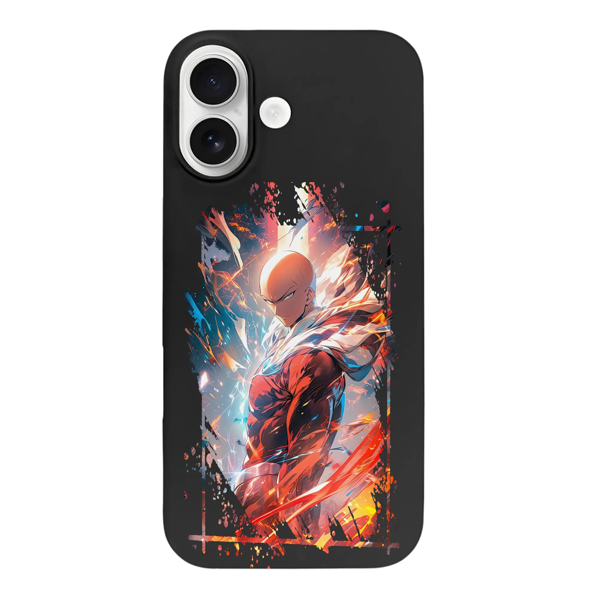 ワンパンマン グッズ サイタマ - iPhone 17 シリーズ シリコンケース 薄型 耐衝撃 指紋防止 ソフトタッチカバー 精密フィット 傷防止 保護ケース iPhone 17/17 Air/17 Pro/17 Pro Max 対応